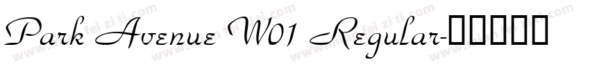 Park Avenue W01 Regular字体转换